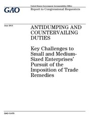 Antidumping and countervailing duties