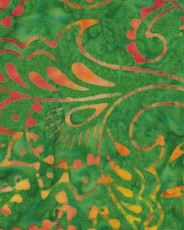 Green Jungle Batik Composition Notebook - Large Ruled Notebook - 8x10 Lined Notebook (Softcover Journal / Notebook / Diary)