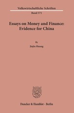 Essays on Money and Finance: Evidence for China.