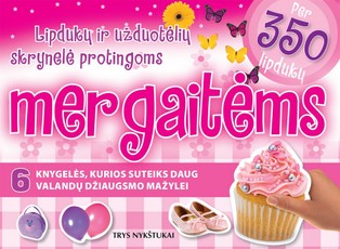 Lipdukų ir užduotėlių skrynelė protingoms mergaitėms. 6 knygelių rinkinys