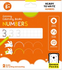 Spalvinimo kortelės „Looong Coloring Books – Ready to Write Numbers“