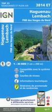 Haguenau.Lembach.PNR des Vosges du Nord 1:25 000