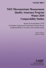 NIST Micronutrients Measurement Quality Assurance Program Winter 2010 Comparability Studies