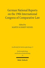 German National Reports on the 19th International Congress of Comparative Law
