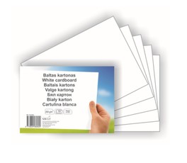 Baltas kartonas A4 10l. 300g